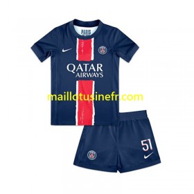 Maillot de Foot Paris Saint-Germain Willian Pacho 51 Domicile 2024-25 - Enfant